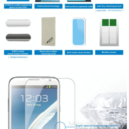 Tempered-glass Screen Protector Film for Samsung Galaxy Note 2